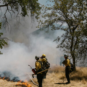 Firefighters fighting fires